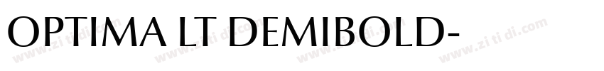 OPTIMA LT DEMIBOLD字体转换